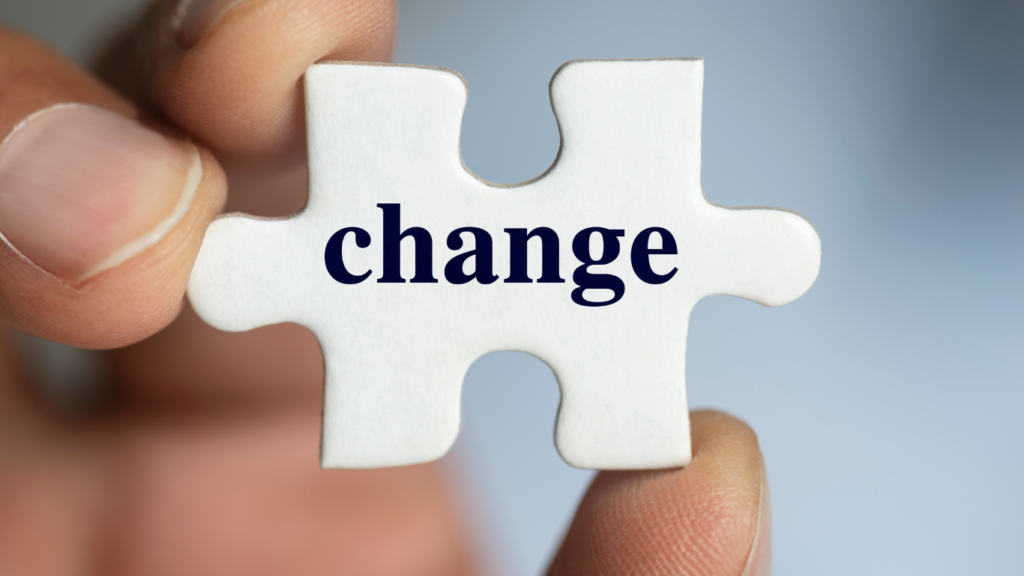 A post talking about change